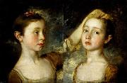 Thomas Gainsborough Mary and Margaret Gainsborough, the artist's daughters Sweden oil painting artist